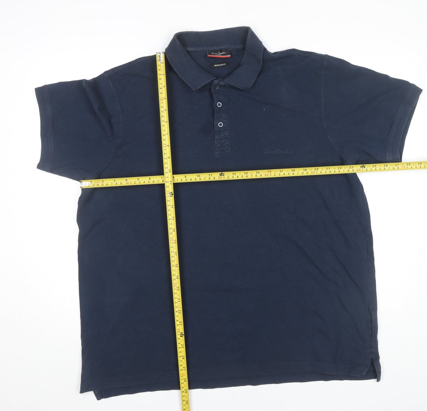 Pierre Cardin Men’s Blue 3XL Regular Fit Cotton Polo Shirt