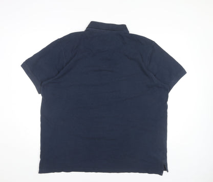 Pierre Cardin Men’s Blue 3XL Regular Fit Cotton Polo Shirt