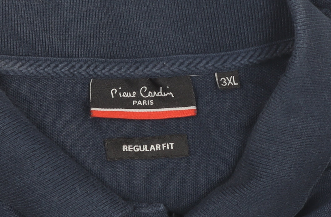 Pierre Cardin Men’s Blue 3XL Regular Fit Cotton Polo Shirt