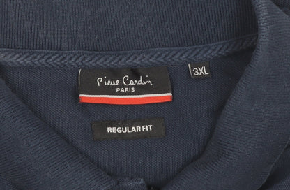Pierre Cardin Men’s Blue 3XL Regular Fit Cotton Polo Shirt