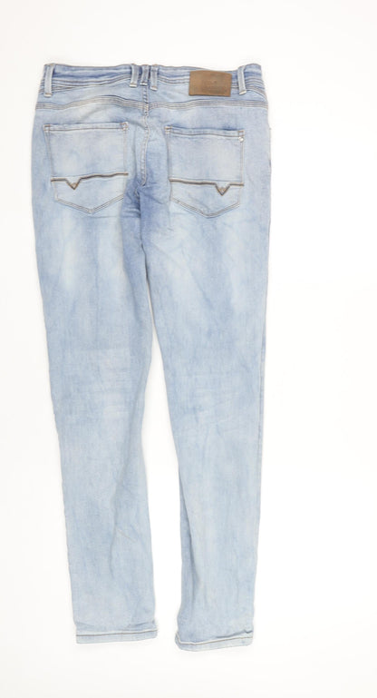 VOI Jeans Men’s Blue Light Wash Skinny Jeans Slim Fit 32R