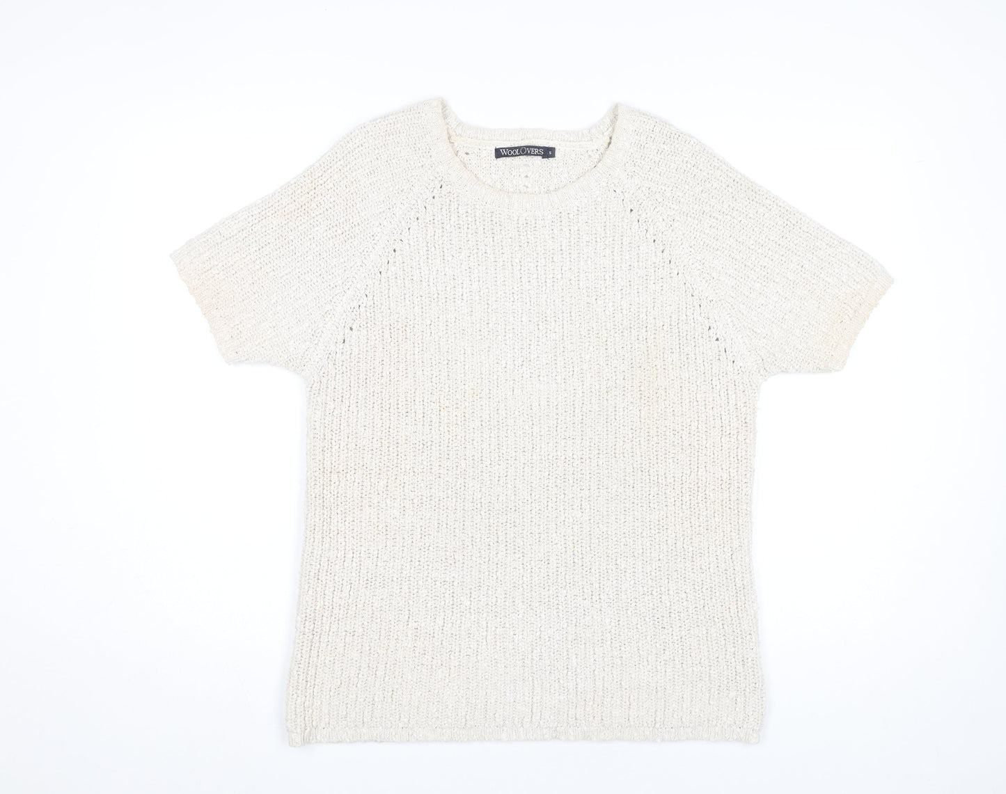 Womens UK Size S Woolovers Beige Pullover Jumper