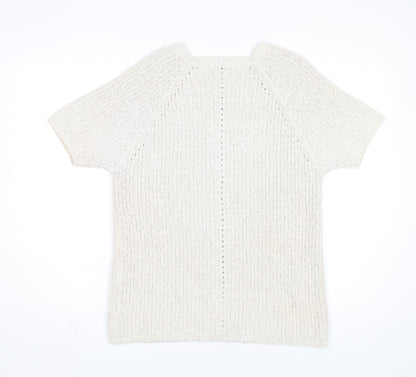 Womens UK Size S Woolovers Beige Pullover Jumper