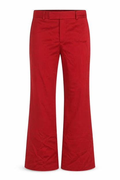 Womens UK Size 12 Zara Regular Fit Formal Red Trousers