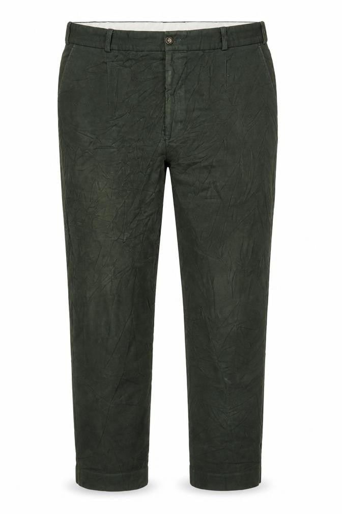 Mens UK Size 38R Conqueror Regular Fit Chino Green Trousers