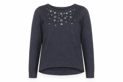 Womens UK Size L Hollister Blue Pullover Sweatshirt