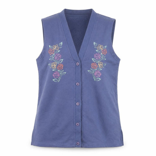 Womens UK Size M PARA Blue Vest Jumper