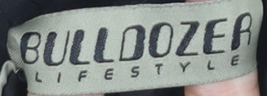 Bulldozer Lifestyle Men's Black XL Cargo Trousers Elastic Waist Pockets