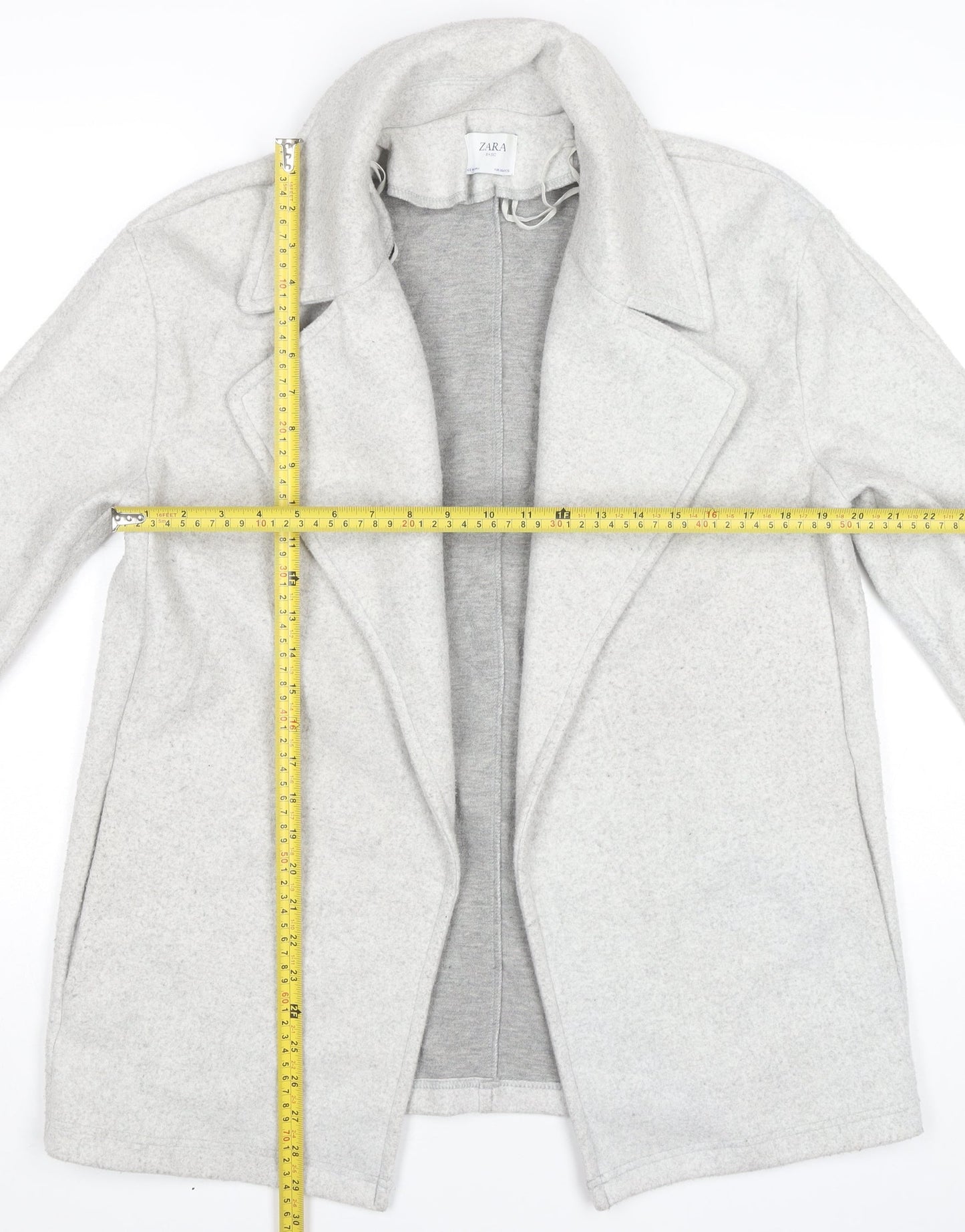Womens UK Size 8 Zara Grey Overcoat