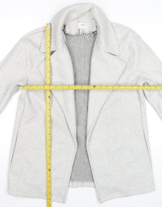 Womens UK Size 8 Zara Grey Overcoat