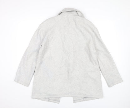 Womens UK Size 8 Zara Grey Overcoat