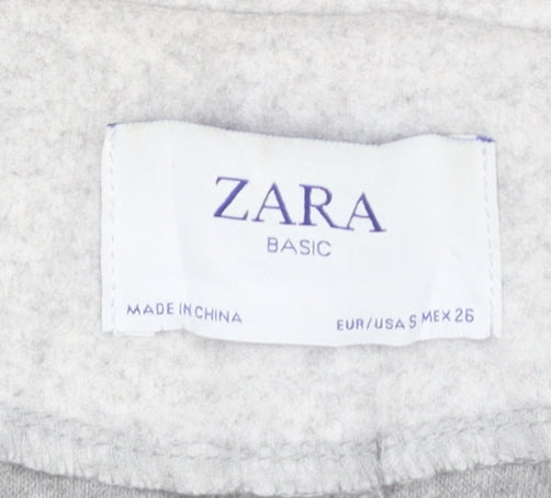 Womens UK Size 8 Zara Grey Overcoat