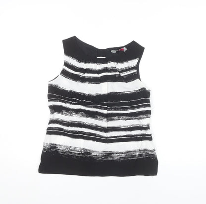 Womens UK Size 6 Dorothy Perkins Black Basic Blouse