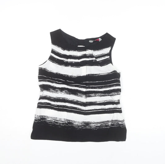 Womens UK Size 6 Dorothy Perkins Black Basic Blouse