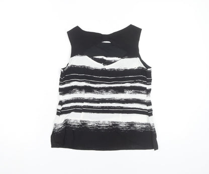 Womens UK Size 6 Dorothy Perkins Black Basic Blouse