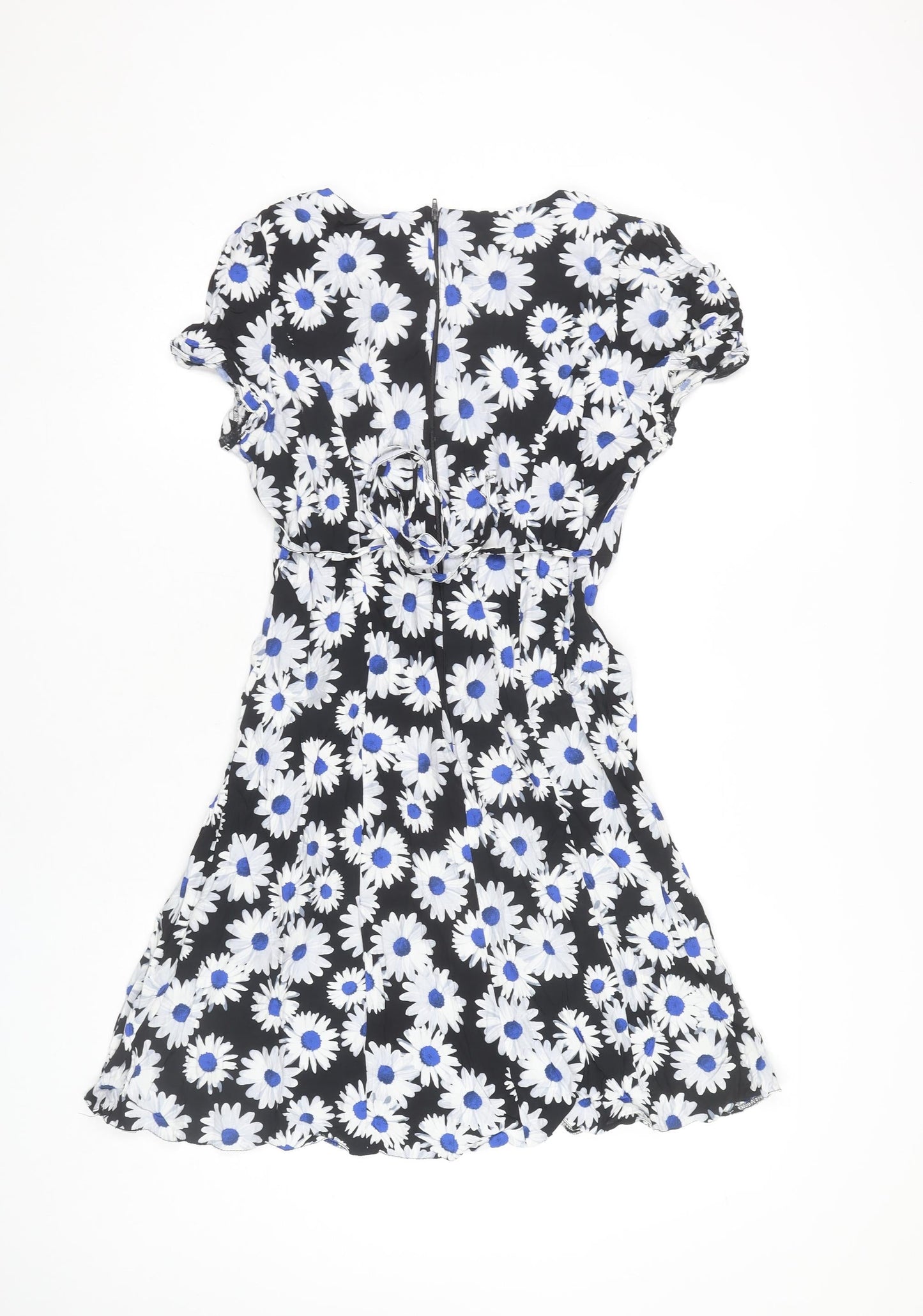 Dorothy Perkins Women’s Black Floral Fit & Flare Dress Size 14