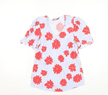 Womens UK Size 6 Marks and Spencer Multicoloured Basic Blouse