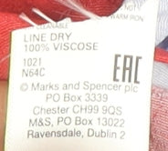 Womens UK Size 6 Marks and Spencer Multicoloured Basic Blouse