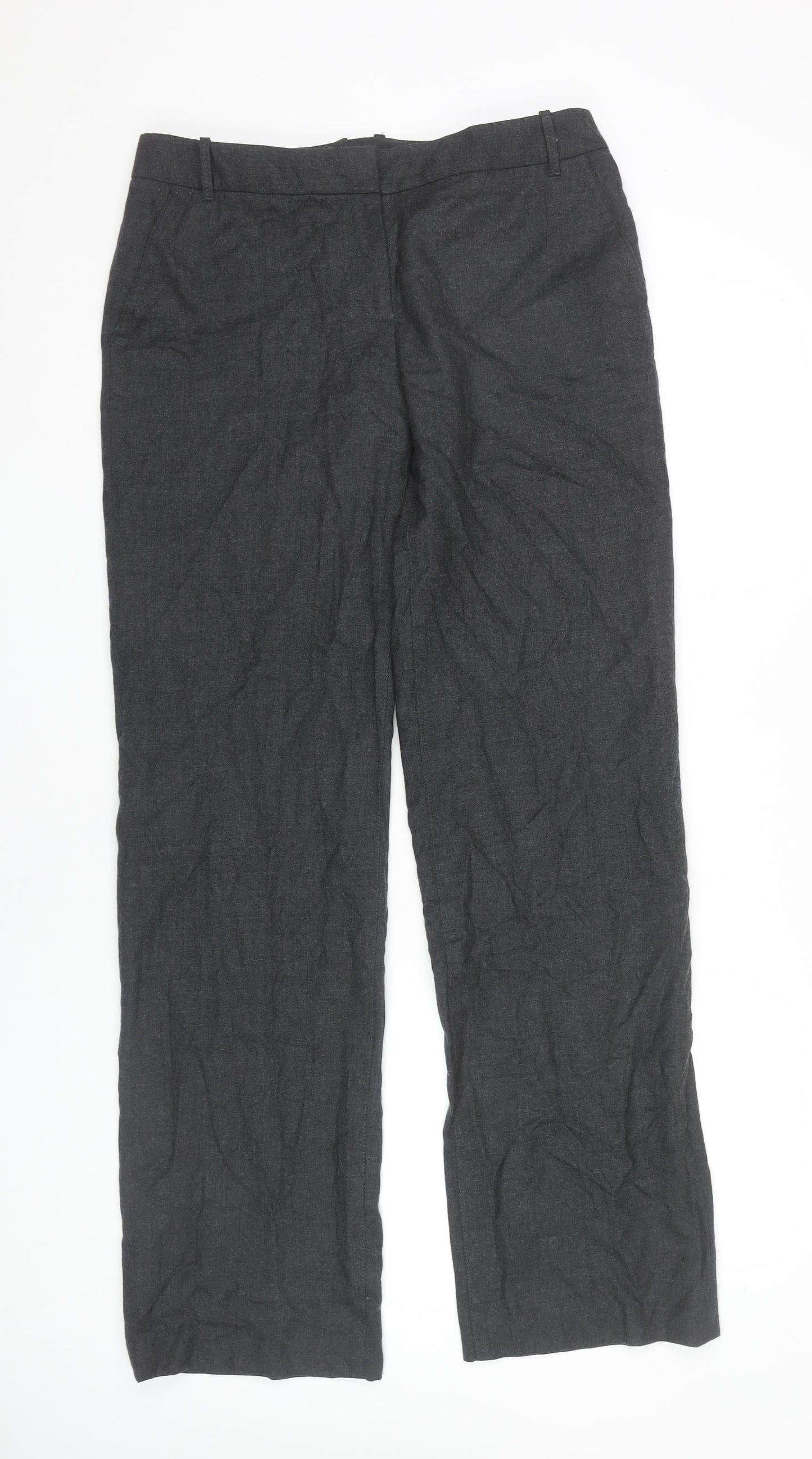 Womens UK Size 10 Tommy Hilfiger Classic Fit Dress Pants Grey Trousers
