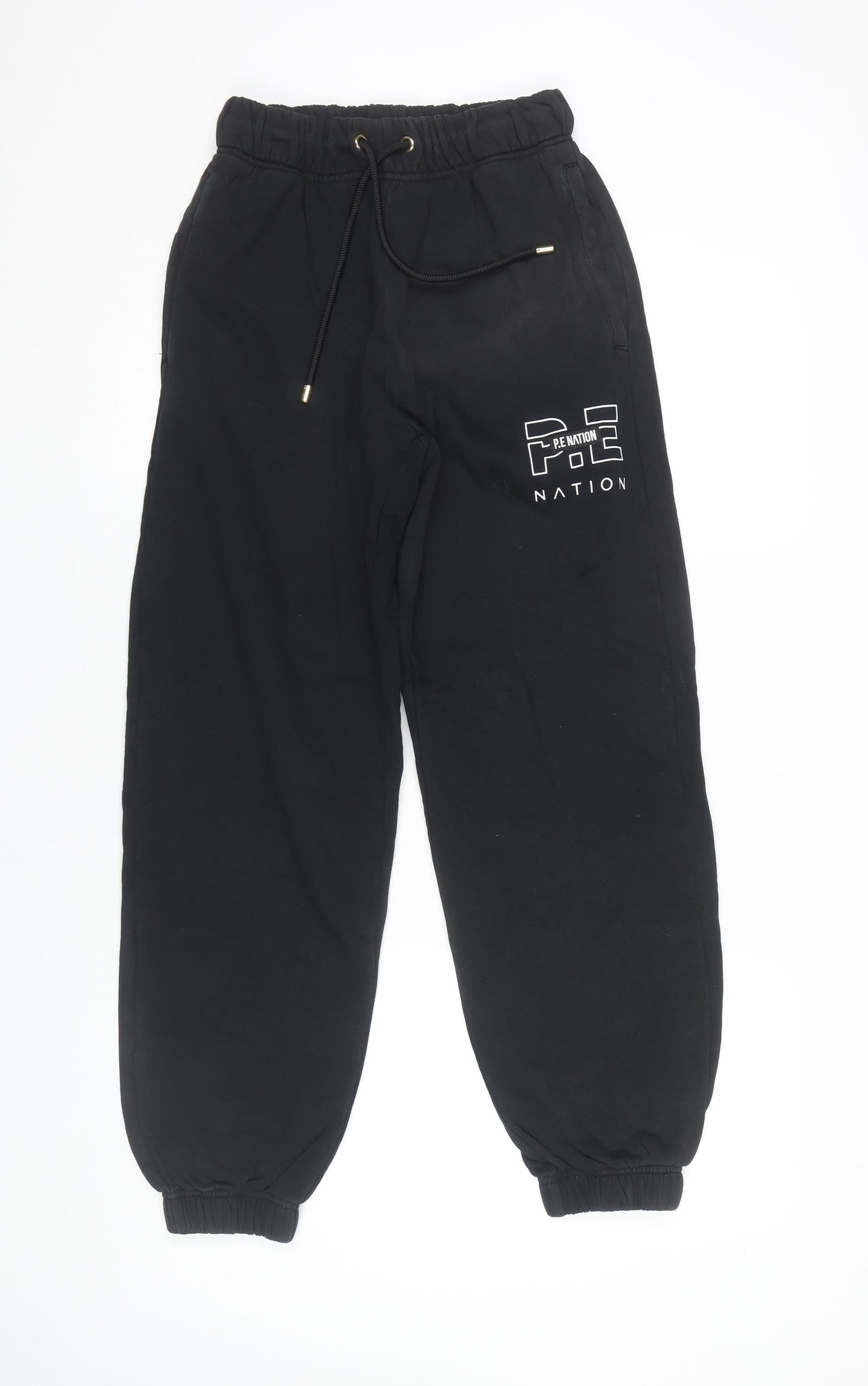 P.E Nation Men's Black Sweatpants S Elastic Waist Organic Cotton