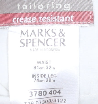 Marks and Spencer Men's Beige Dress Pants 32W 29L Classic Fit