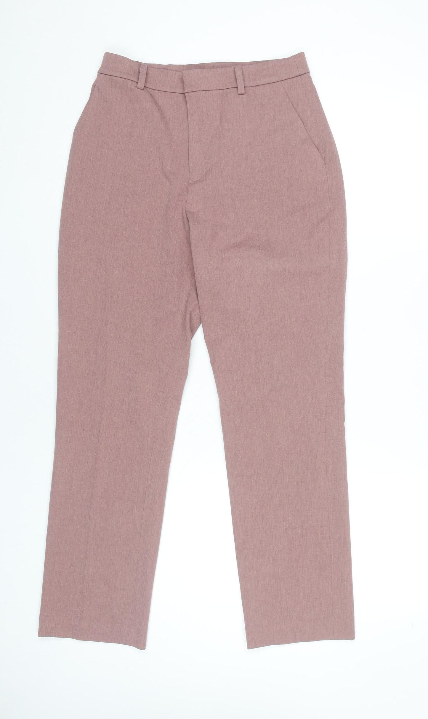 Uniqlo Men’s Pink Slim Fit Straight Leg Trousers S 26in Waist