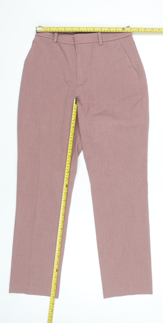 Uniqlo Men’s Pink Slim Fit Straight Leg Trousers S 26in Waist