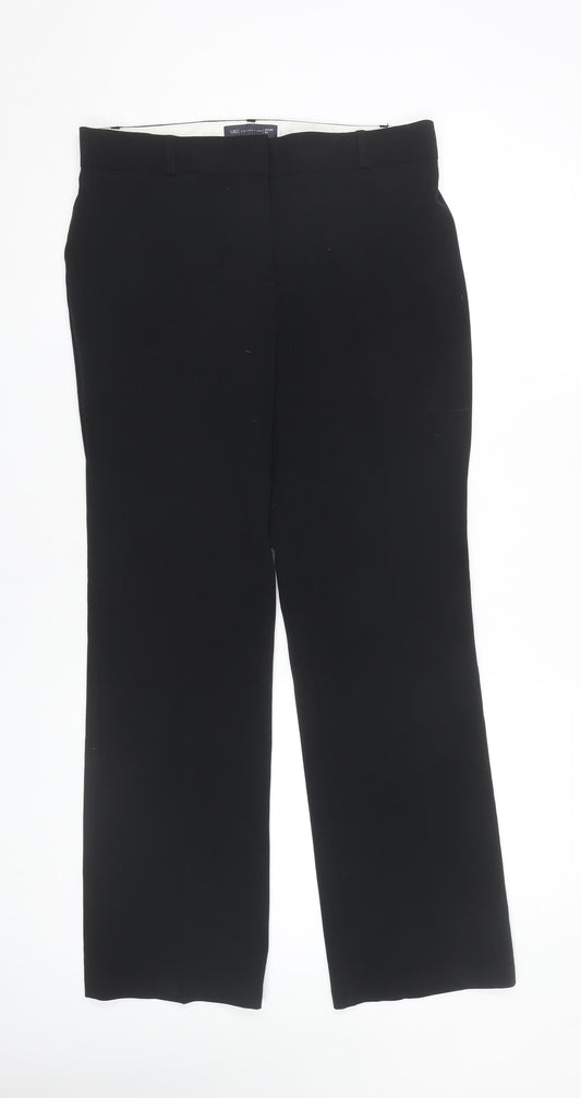 Womens UK Size 12 Marks and Spencer Regular Fit Dress Pants Black Trousers