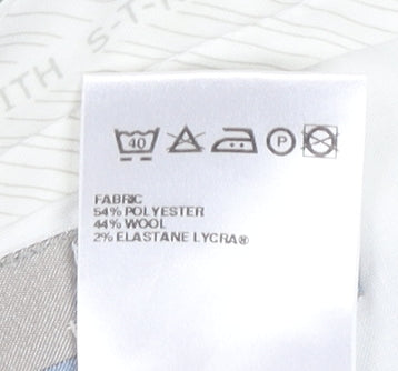 Marks and Spencer Men’s Grey 36x33 Pleated Wool Blend Dress Trousers