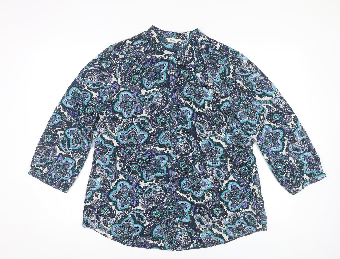 Womens UK Size 14 Marks and Spencer Multicoloured Tunic Blouse