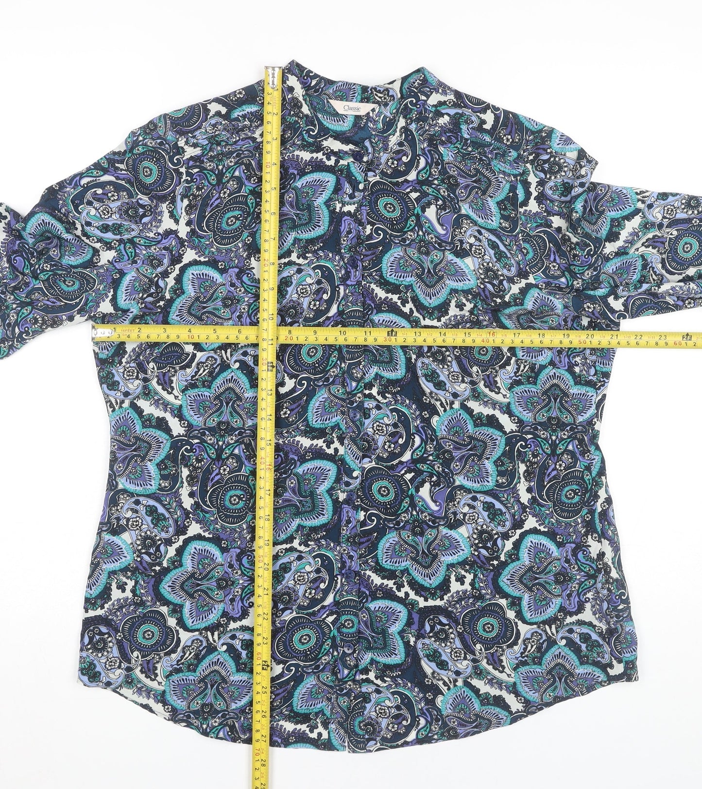 Womens UK Size 14 Marks and Spencer Multicoloured Tunic Blouse