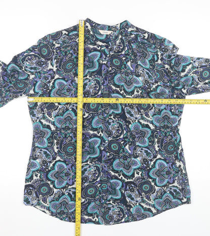 Womens UK Size 14 Marks and Spencer Multicoloured Tunic Blouse