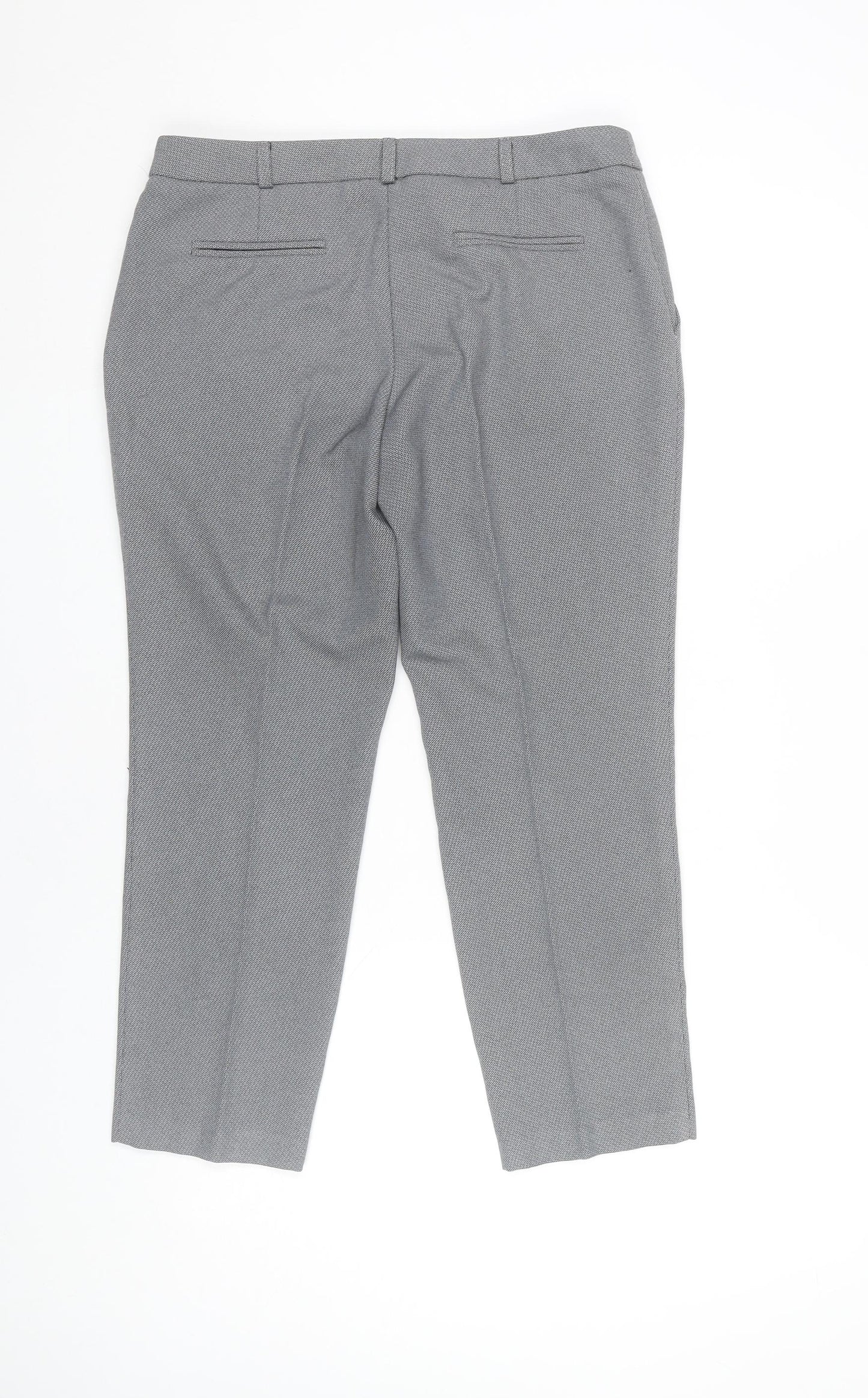 Womens UK Size 10 Dorothy Perkins Regular Fit Dress Pants Grey Trousers