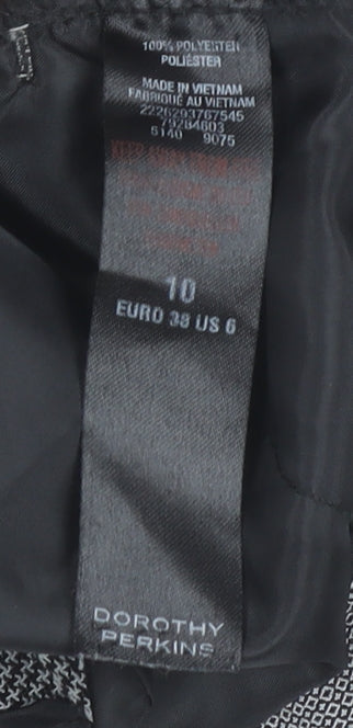 Womens UK Size 10 Dorothy Perkins Regular Fit Dress Pants Grey Trousers