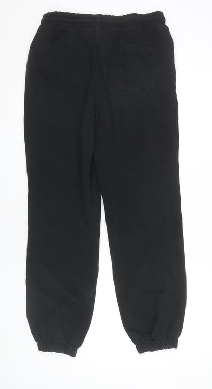 Mossimo Men's Black Regular Fit Sweatpants M Logo Casual Fleece