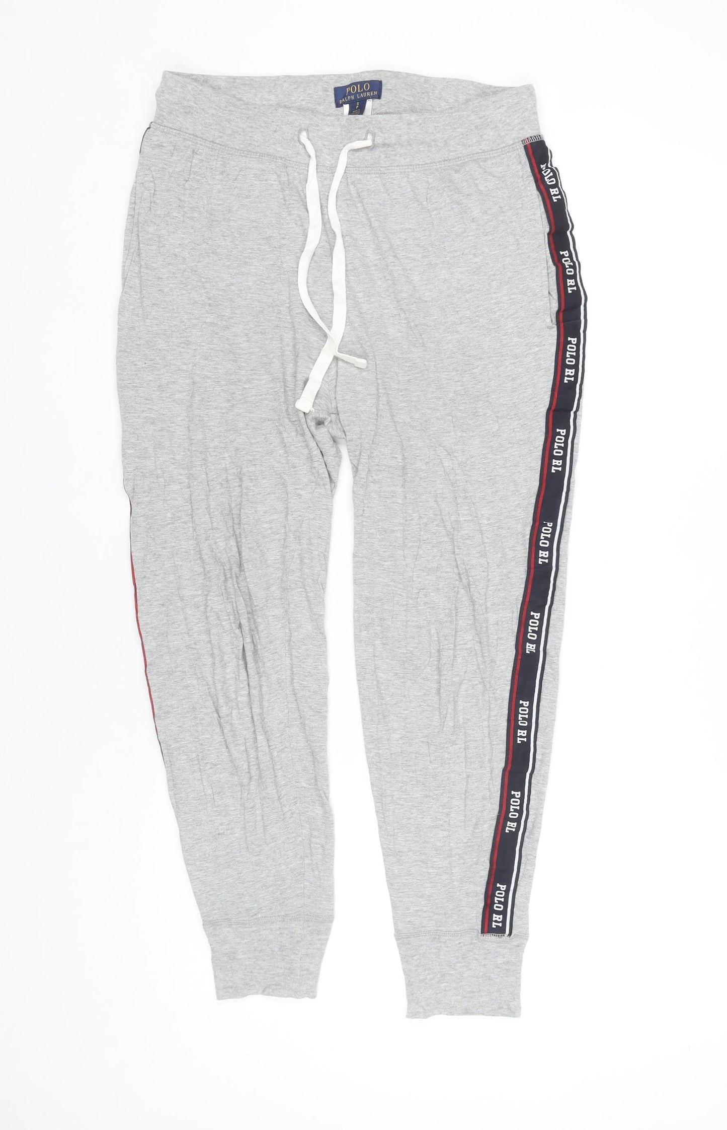 Polo Ralph Lauren Men's Grey Cotton Jogger Trousers Size S