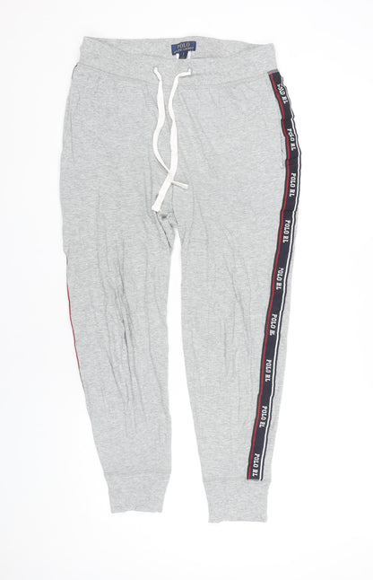 Polo Ralph Lauren Men's Grey Cotton Jogger Trousers Size S