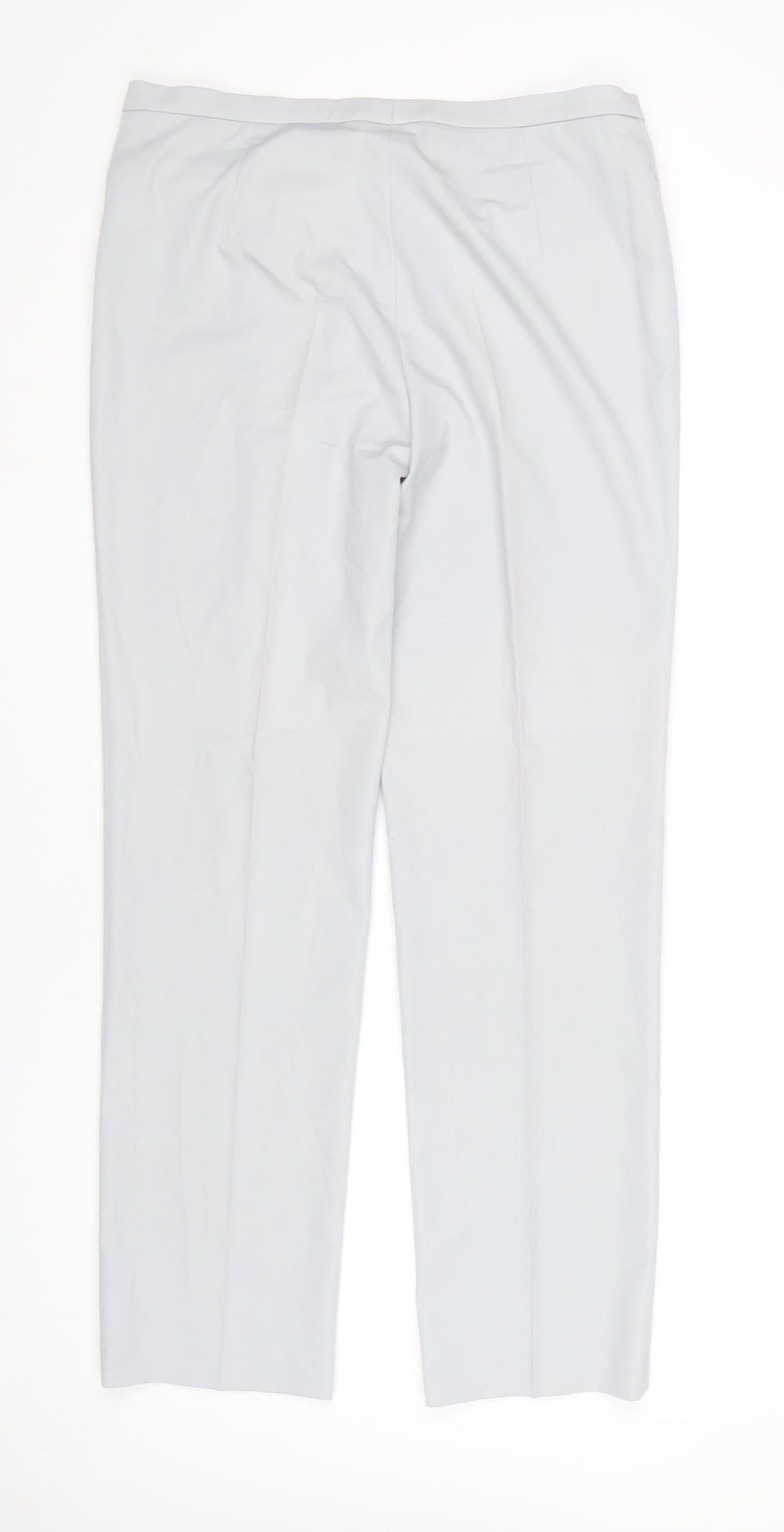 Michèle Women's Grey Extra Slim Leg Trousers Size 16