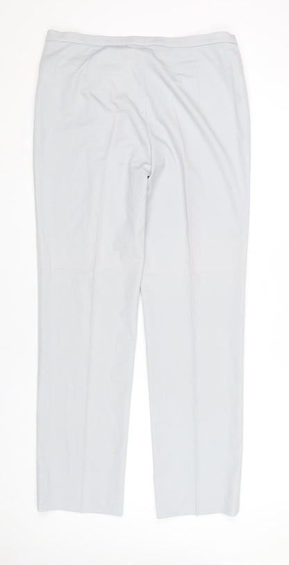 Michèle Women's Grey Extra Slim Leg Trousers Size 16