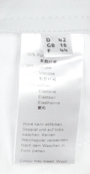 Michèle Women's Grey Extra Slim Leg Trousers Size 16