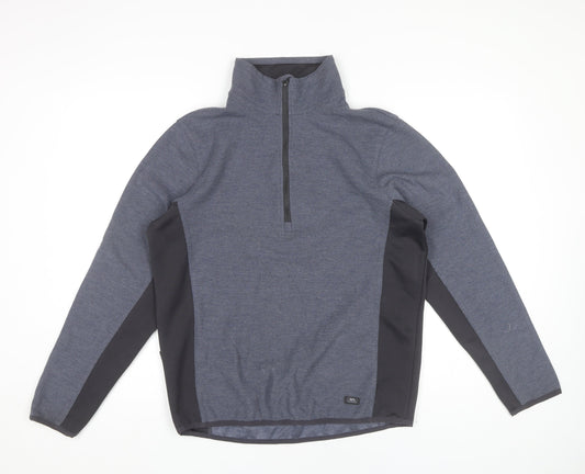 Trespass Men’s Blue 1/2 Zip Outdoor Sweatshirt M Regular Fit