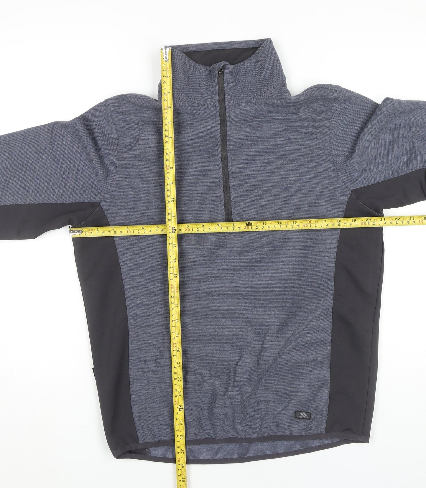 Trespass Men’s Blue 1/2 Zip Outdoor Sweatshirt M Regular Fit