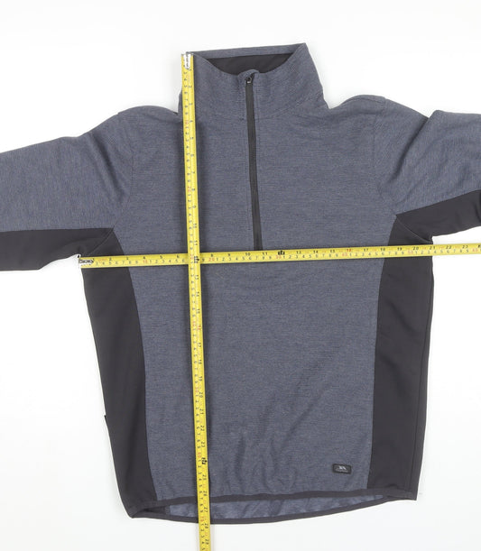 Trespass Men’s Blue 1/2 Zip Outdoor Sweatshirt M Regular Fit