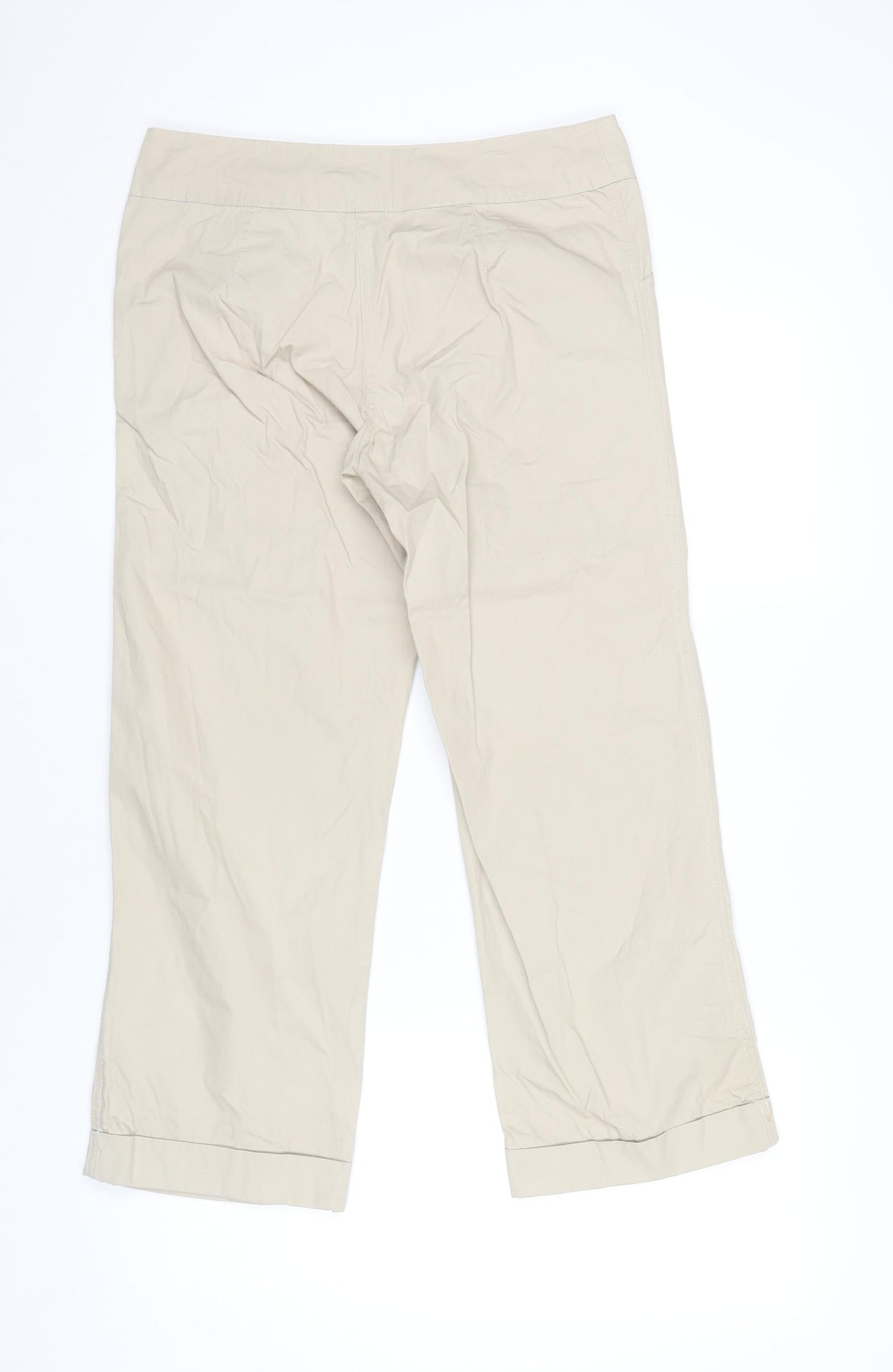 Womens UK Size 8 NEXT Regular Fit CasualTravel Beige Trousers