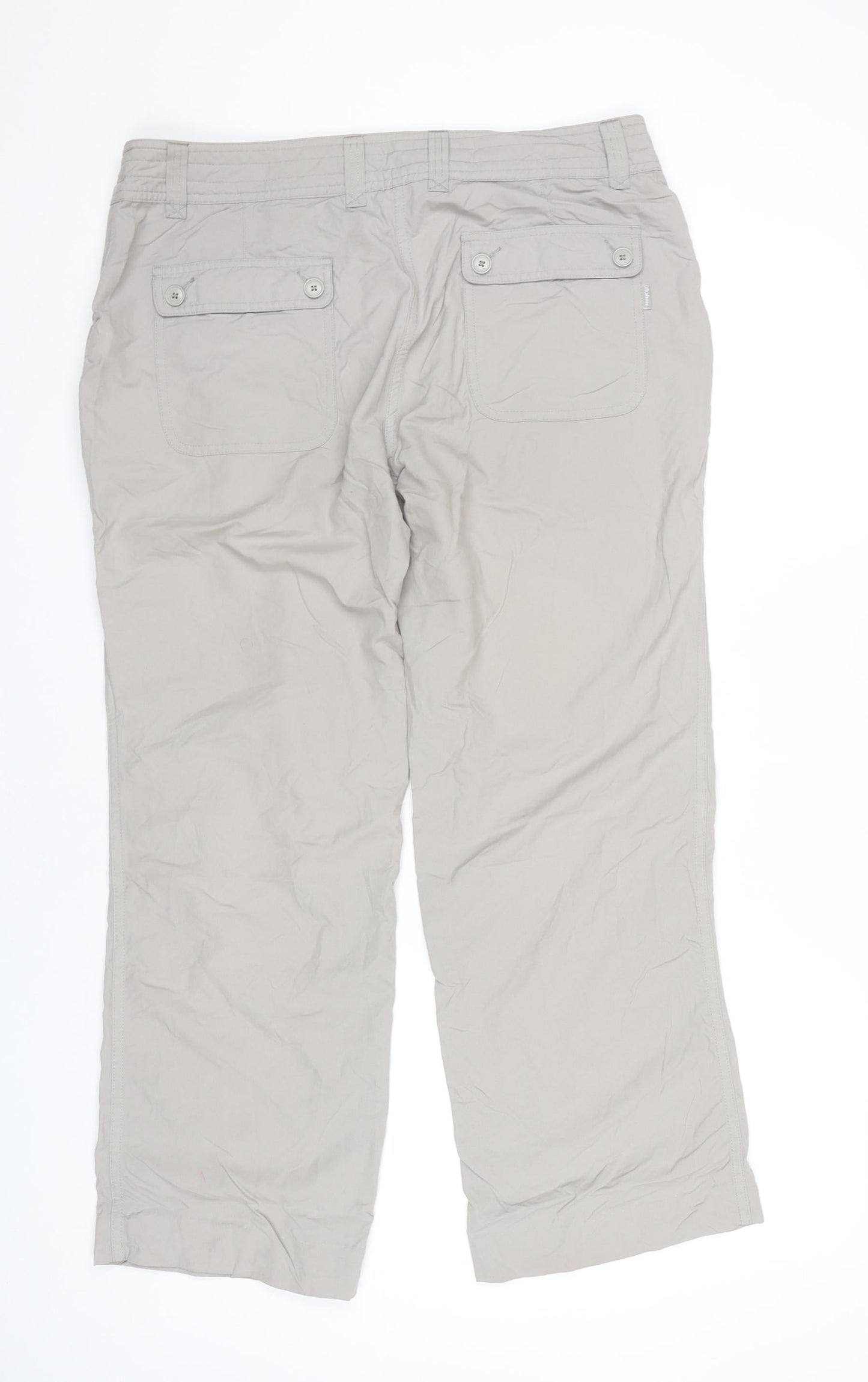 Rohan Women's Beige Size 14 Straight Leg Travel Trousers