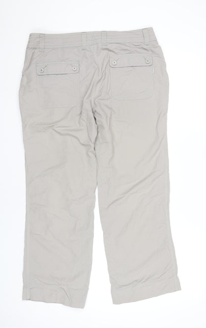 Rohan Women's Beige Size 14 Straight Leg Travel Trousers