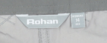 Rohan Women's Beige Size 14 Straight Leg Travel Trousers