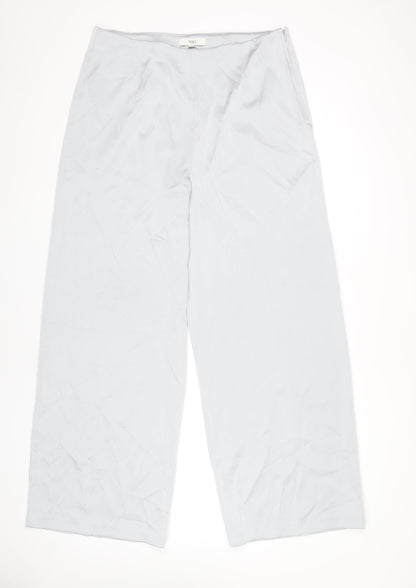 Womens UK Size 16 Marks and Spencer Regular Fit Business Casual Grey Trousers