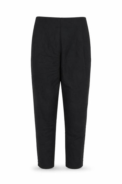 Womens UK Size 10 ET VOUS Slim Fit Ankle Black Trousers
