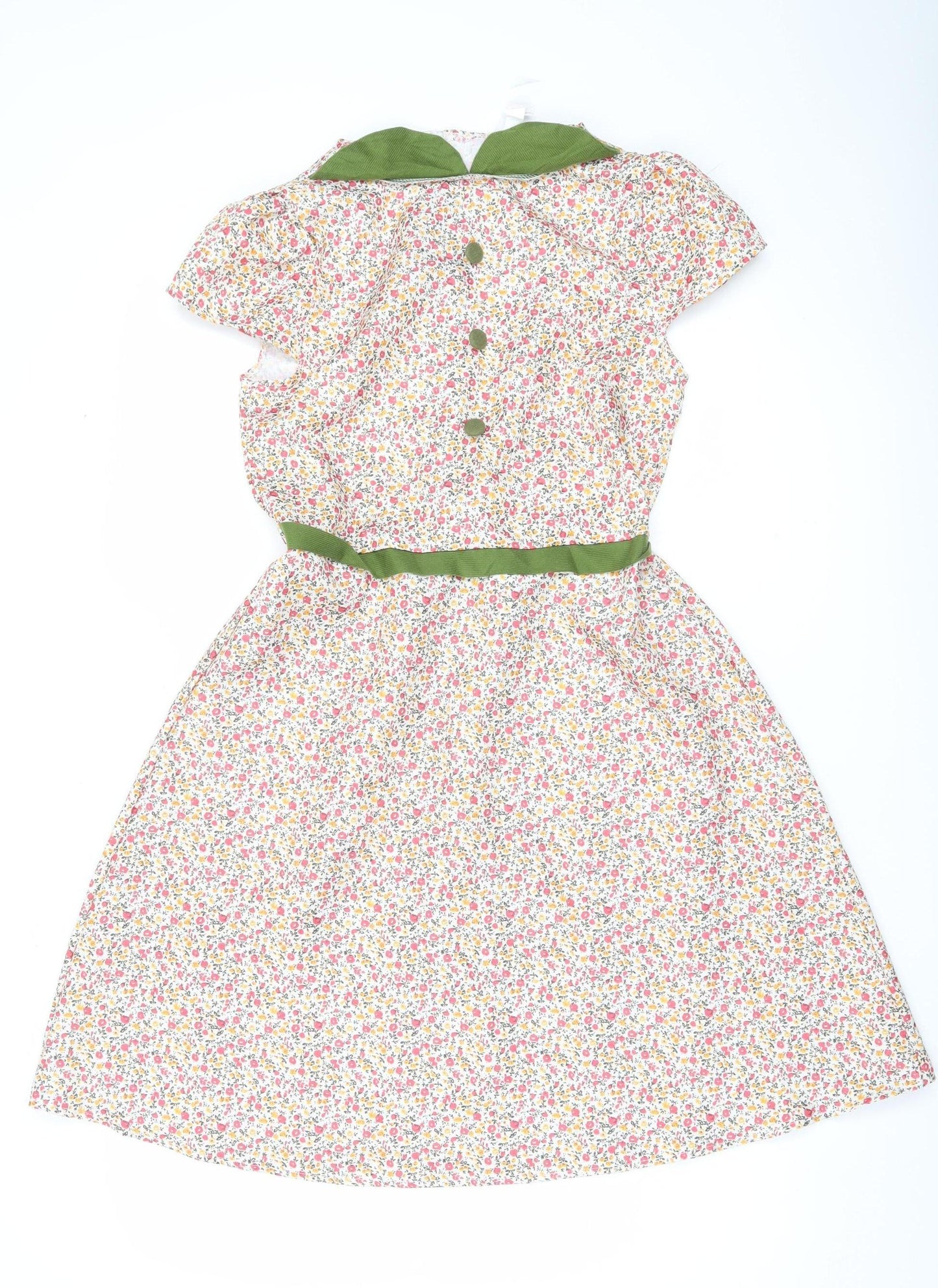 Smiffys Girls Multicoloured Floral A-Line Dress 10-12Y Party Summer